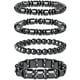 thumbnail image 3 of Sonducket 2 pulseras de terapia magnética negras que aumentan la energía natural, accesorio elegante y moderno, elegante y moderno 2 Type3 NO3, 3 of 6