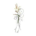 thumbnail image 1 of Arreglo floral de banco de pasillo BLESIY decoración floral trasera de silla de pasillo boda Blanco, 1 of 8