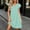 Mint Green, variant on Dolkfu Refined Dresses for Women Trendy 1/4 Sleeve V-Neck Beige Mini A-Line Dresses Solid Modern Romance Relaxed Fit Dresses Beige,L