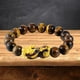 thumbnail image 4 of s Feng Shui Good Luck para hombres, mujeres, piedras naturales, energía curativa, , Pi Yao, dragón, con cuenta Salvador Pulsera de riqueza, 4 of 9