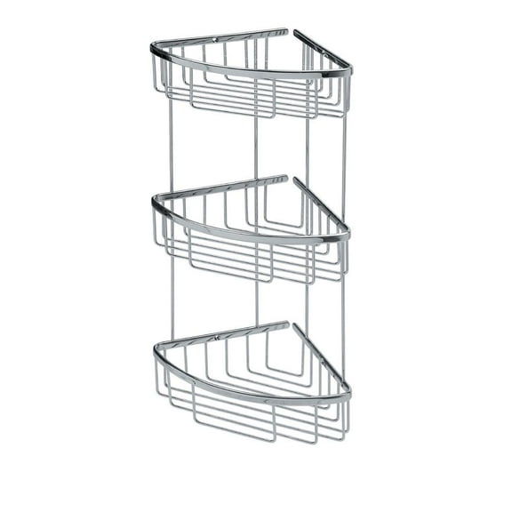 Ws Bath Collections Filo 50033 20.1" Triple Shower Basket From The Filo Collection -
