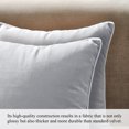 thumbnail image 2 of A1HC Set of 2 Luxurious Soft Velvet Throw Pillow Covers Only, 18"x18", Light Grey, Decorative Cushion Covers with Hidden YKK Zipper for Sofa or Bed, 2 of 7