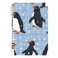 thumbnail image 2 of Penguins Grids Ring Binder Notebook Journey Note Diary College Ruled Spiral Notebook Study Loose Leaf Paper A5 60 Pages, 2 of 8