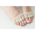 thumbnail image 6 of Cotton Non- Half Socks Toe Half Feet Socks Fingerless Half Socks Unisex - Nude, 9.5x9cm, 6 of 8