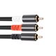 thumbnail image 3 of Cable Adaptador RCA y Subwoofer y Cable 1X RCA una 2X RAC Cable de Audio 1 Rca una 2 Rca Amplificador de Potencia Cable de Audio, 1, 3 of 5
