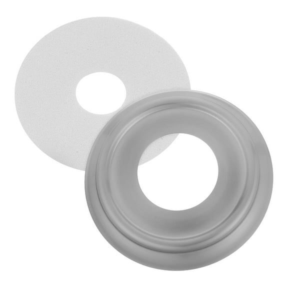 UPOUART 1Set Bathroom Tub Faucet Cover Stainless Steel Pipe Flange Plate Metal Spout Trim Ring for Home Use