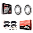thumbnail image 1 of Transit Auto Rear Coated Disc Brake Rotors and Semi-Metallic Pads Kit for Car Ford Transit-250 Transit-150 Transit-350 HD KGF-102887, 1 of 11