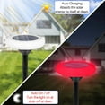 thumbnail image 6 of JGJJUGN Solar Buried Light, Circular LED Outdoor Courtyard Light, Garden Step Decoration Light, Color Gradient Landscape Lighting, Waterproof IP65, Solar-Powered, Long-Lasting 3600h, 6 of 9