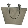thumbnail image 2 of Michael Kors Jet Set White Silver PVC Double Pocket Tote, 2 of 7
