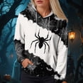 thumbnail image 2 of Godom Halloween Hoodies for Women Trendy Oversized Graphic Hoodie Fall Fashion Loose Fit Fleece Pullover with Pocket, 2 of 6