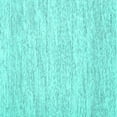 thumbnail image 1 of Ahgly Company Machine Washable Indoor Square Abstract Turquoise Blue Contemporary Area Rugs, 5' Square, 1 of 4