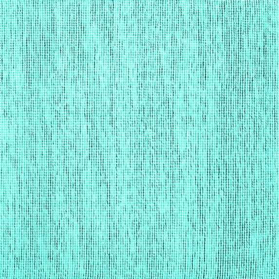 Ahgly Company Machine Washable Indoor Square Abstract Turquoise Blue Contemporary Area Rugs, 5' Square