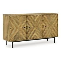 Signature Design by Ashley Cadewick Brown & Black Accent Cabinet