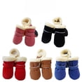 thumbnail image 5 of Dog Winter Boots Warm Winter Little Pet Dog Shoes Fleece Snow Booties for Small Dogs Anti-Slip Sole Paw Protectors Dogs Cold Days Outdoor Walking Running, 5 of 5