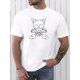 thumbnail image 1 of Men's Casual Athletic T-Shirt with Unique Cat Print - Crew Neck, Short Sleeve, Breathable 100% Cotton - Perfect for Summer Outdoors & Sports, Casual, Sportswear, T-shirt Tee For Adult, Men, Women, Te, 1 of 6