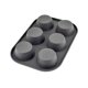 thumbnail image 5 of 6 taza de bollo grande Muffin Non Stick Bandeja Hornear Pudding Negro Molde Producto Alimento de Acero Carbono Dido Hogar, 5 of 6