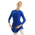 thumbnail image 2 of iiniim Women's Adult Long Sleeve Figure Ice Skating Dress Gymnastics Ballet Dance Leotard Dresses, 2 of 7