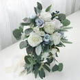 thumbnail image 4 of facefd Bridal Bouquet Handmade Silk Flower for Valentine'S Day French Wedding, 4 of 5