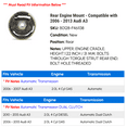 thumbnail image 2 of Rear Engine Mount - Compatible with 2006 - 2013 Audi A3 2007 2008 2009 2010 2011 2012, 2 of 2