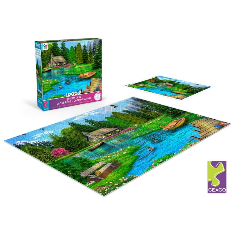 Ceaco Dream Lake 1000 Piece Interlocking Jigsaw Puzzle