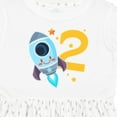 thumbnail image 4 of Inktastic Rocket Space Ship Happy Second Birthday Girls Toddler Dress, 4 of 5