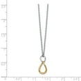 thumbnail image 3 of SS White Ice Collier en Diamant Plaqué Or 18 Pouces, 3 of 3