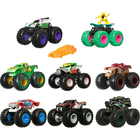 UPC: 0887961705393 | Hot Wheels Monster Trucks 1:64 Scale Toy Truck & 1 Crushable Car (Styles May Vary)