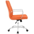 thumbnail image 2 of Modway Finesse Mid Back Office Chair in Orange, 2 of 4