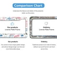 thumbnail image 4 of Chinoiserie Pink Blue Leopard and Pagodas License Plate Frames for Women Men Car Plate Holder Cover Metal Tag Aluminum Car Accessories Front Rear Plate Decor, 4 of 6