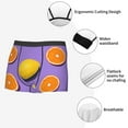thumbnail image 6 of Bingfone Yellow Lemon And Orange Men'S Underwear - Casual Stretch Boxer Briefs-Small, 6 of 9
