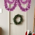 thumbnail image 4 of Wadada 2Pcs Christmas Tinsel Garland Decoration Metallic Tinsel Twist Garland Halloween Christmas Tree Artificial Garland Hanging Christmas Garland for Birthday Party Ornament (6.5ft, Pink), 4 of 6
