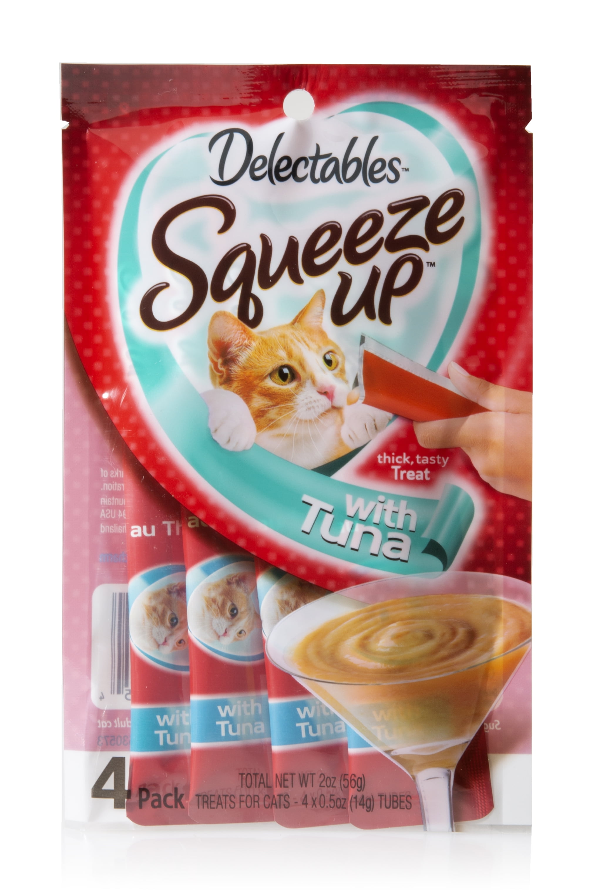 (16 pack) Delectables Squeeze Up Cat Treats Tuna, 4 Count
