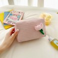 thumbnail image 2 of Bolsa de cosméticos nicho de gama alta de gran capacidad para mujer bolsa de almacenamiento de artículos de tocador portátil de mano rosa Zefei Wu 9024735084174, 2 of 3