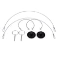thumbnail image 4 of Estink Cerradura de capó 2 piezas Universal CNC Aluminio Coche Vehículo Racing Capó Capó Bloqueo Pestillos Bloqueo Apariencia Kit Accesorio modificado para automóvil Kit de bloqueo de capó (Negro), 4 of 5