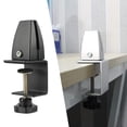 thumbnail image 4 of S SERENABLE Office Partition Bracket Divider Glass Screen Pins Clamp Shelf Office Panel Clips Support Hardware Accessories Black, 4 of 8
