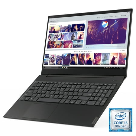 Lenovo ideapad S340 15.6" Laptop, Intel Core i5-8265U Quad-Core Processor, 8GB Memory, 128GB Solid State Drive, Windows 10 - Onyx Black - 81N800H0US