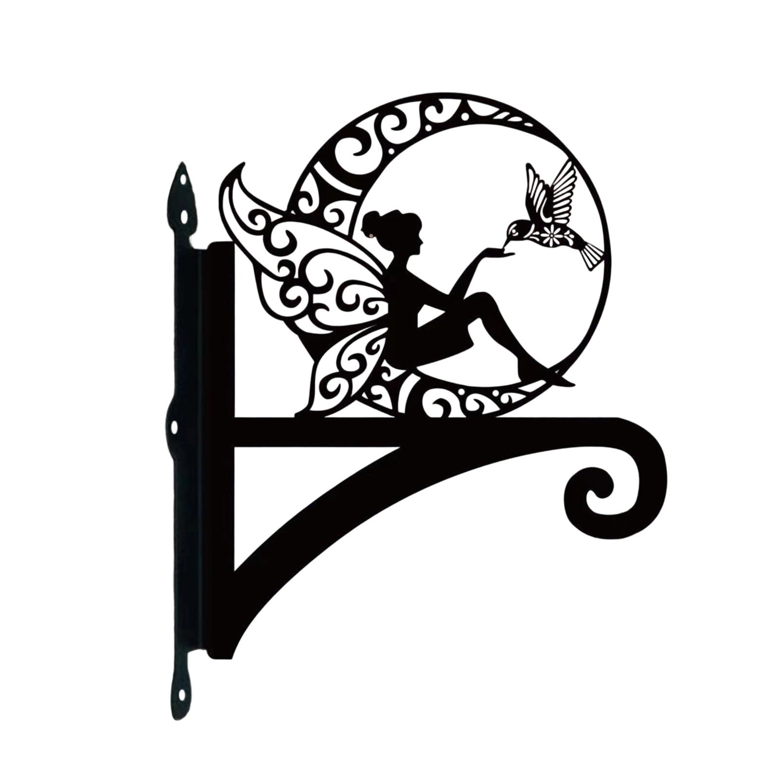 JMYHOAM Home Storage Popular Outdoor Courtyard Metal Chandelier Balcony Suspension Bracket Iron Flower Basket Hanging Basket Birdcage Hook