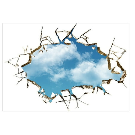 

1Pc Creative 3D Wall Decal Living Room Ceiling Wall Sticker Murals Art Decal