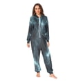 thumbnail image 2 of FORMRS Onesies Pajama for Adults Unisex Hoodie Winter Jumpsuit One Piece Sleepwear, Sizes S-2XL, Lightning Pattern, 2 of 7