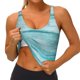 thumbnail image 3 of Balery Teal Turquoise Wood Sujetadores deportivos con espalda cruzada para mujer, acolchados, sin costuras, de alto impacto, ideales para yoga, gimnasio, entrenamiento y fitness.-, 3 of 8