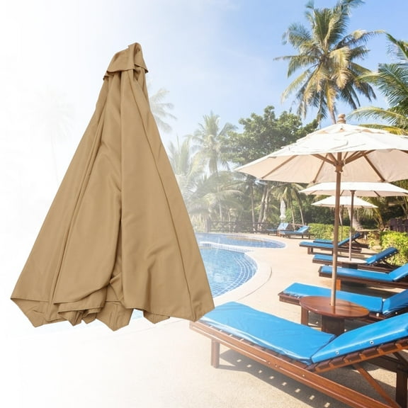 Worgeous  Parasol Outdoor Sun Shade Thick Large Patio Umbrella Travel