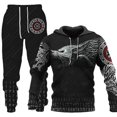 thumbnail image 1 of Conjunto deportivo para hombre: sudadera con capucha estampada en 3D., 1 of 2