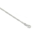thumbnail image 3 of JewelStop 18K White Gold Polished Finish 1.5mm Paperclip Link Chain with Lobster Clasp - 18", 3 of 5