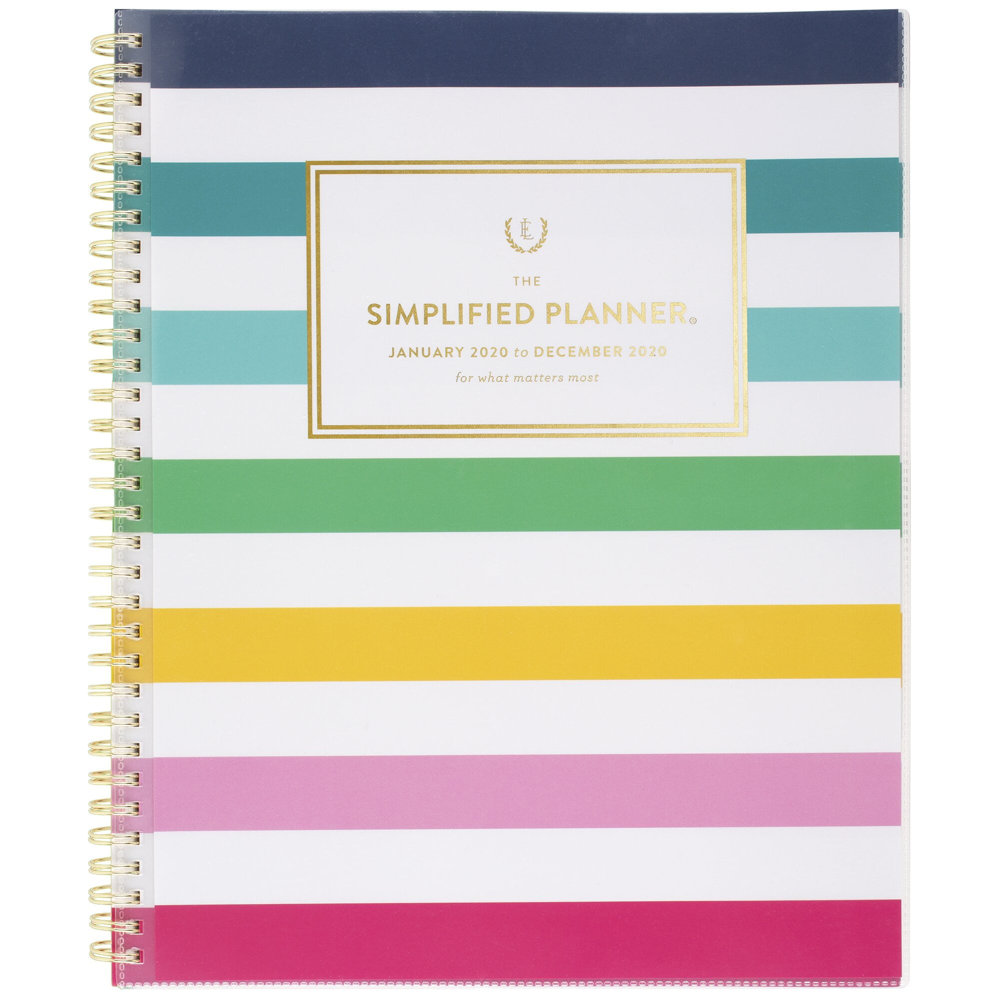 Emily Ley Simplified Happy Stripe Customizable WeeklyMonthly Planner