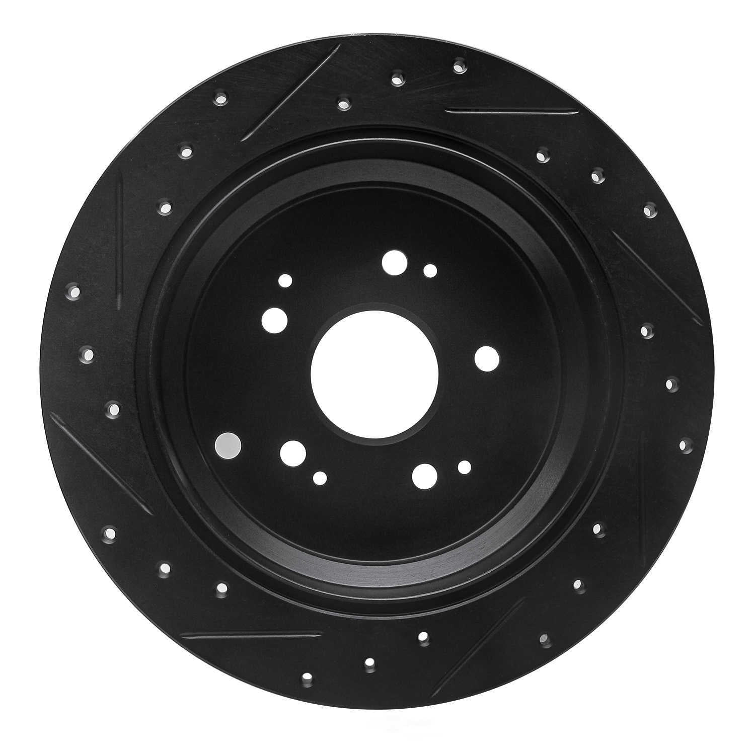 Dynamic Friction Company 633-59047R DFC Brake Rotor - Drilled And Slotted - Black