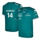 thumbnail image 2 of Camisetas del equipo de F1 Aston Martin 2023, camisetas del piloto de carreras español Fernando Alonso 14 y Stroll 18, camisetas para niños en 3D de gran oferta, 2 of 5