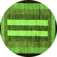 thumbnail image 1 of Ahgly Company Indoor Round Abstract Green Modern Area Rugs, 7' Round, 1 of 4