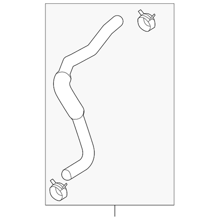 Genuine OE Kia Lower Hose - 25412-2S100