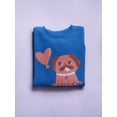 thumbnail image 3 of Sitting Lovely Pug Sweatshirt Men -Smartprints Designs, Male Small, 3 of 4