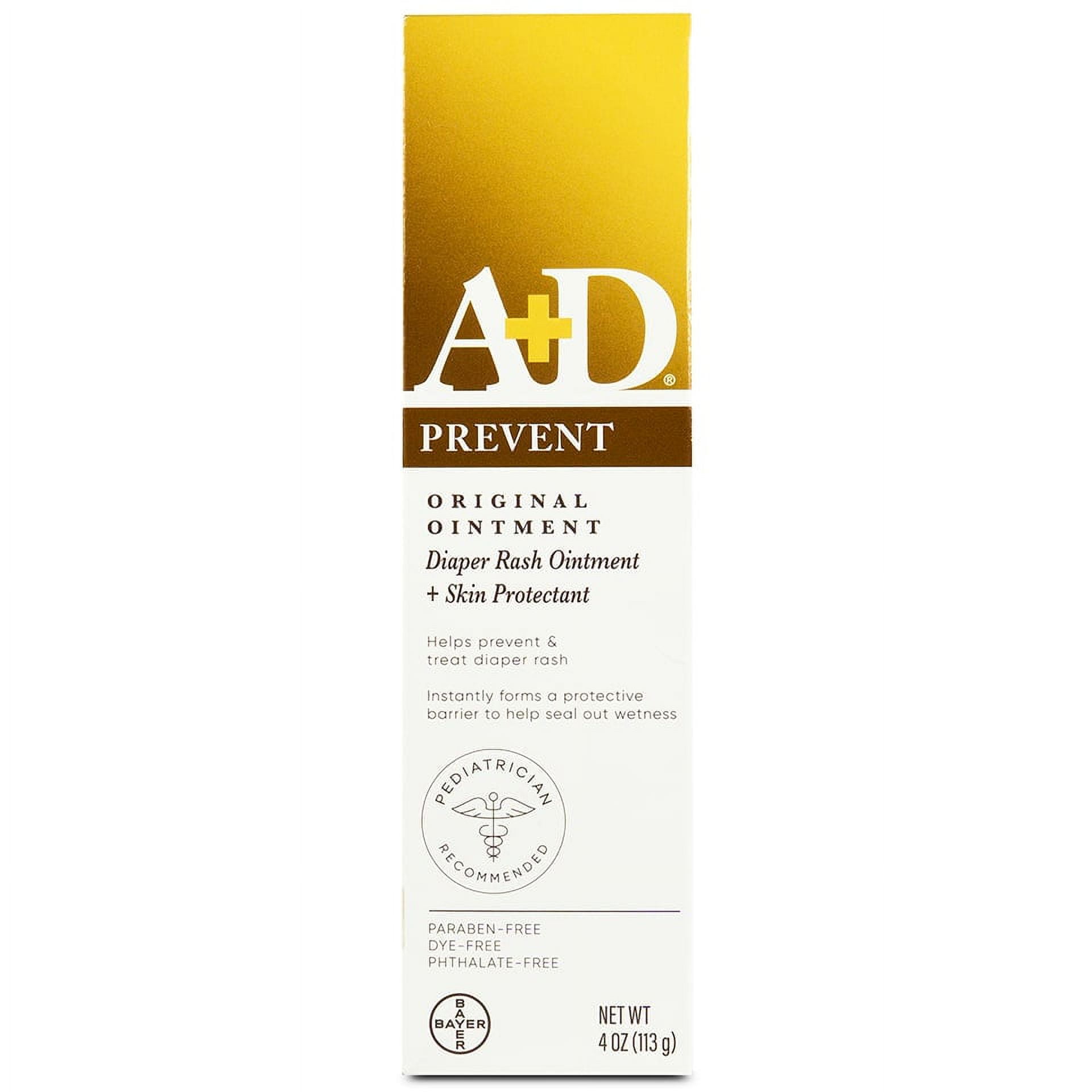 A + D Original Ointment, Diaper Rash & Skin Protectant - 4 oz tube (Pack of 6)